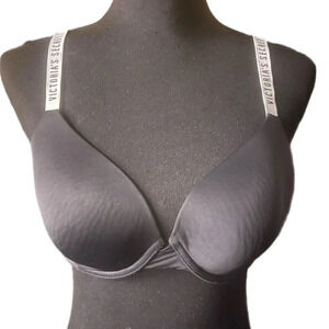 Victoria's Secret Women's Black and White t-shirt Bra Size 36C (Flawed)